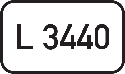 Straßenschild Landesstraße L 3440