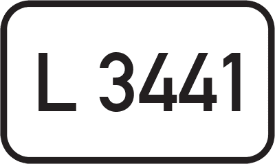 Straßenschild Landesstraße L 3441