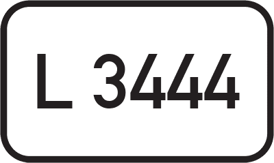 Straßenschild Landesstraße L 3444