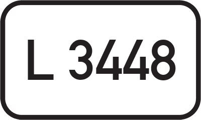 Straßenschild Landesstraße L 3448
