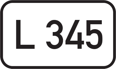 Straßenschild Landesstraße L 345