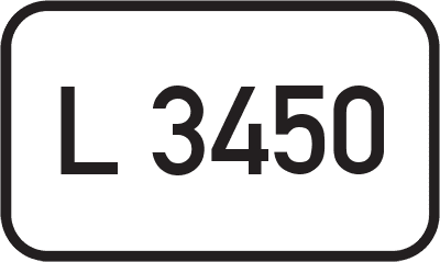 Straßenschild Landesstraße L 3450