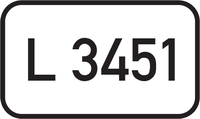 Straßenschild Landesstraße L 3451
