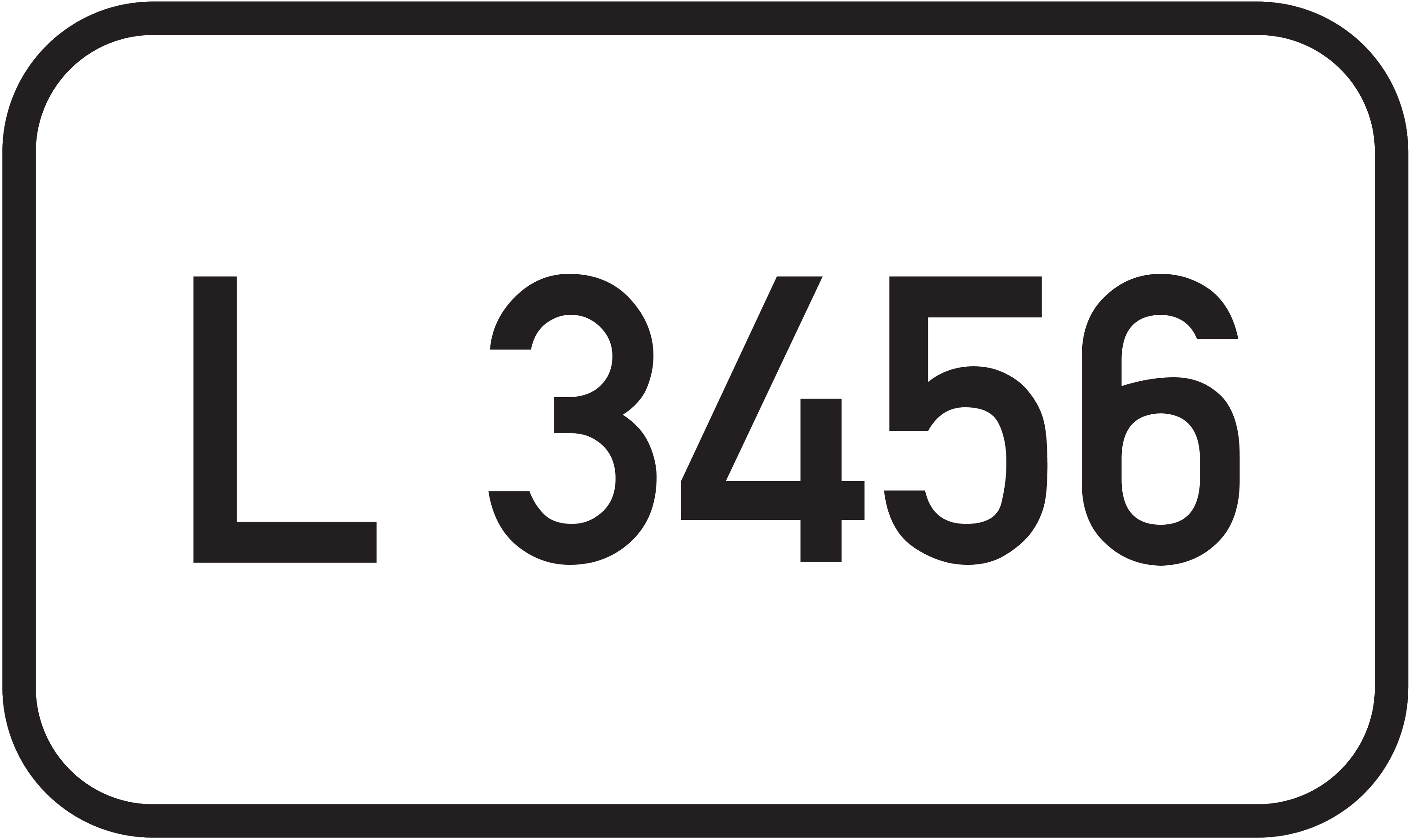 Straßenschild Landesstraße L 3456