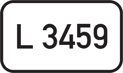 Straßenschild Landesstraße L 3459