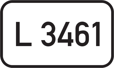 Straßenschild Landesstraße L 3461