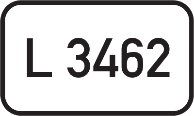 Straßenschild Landesstraße L 3462