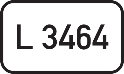 Straßenschild Landesstraße L 3464