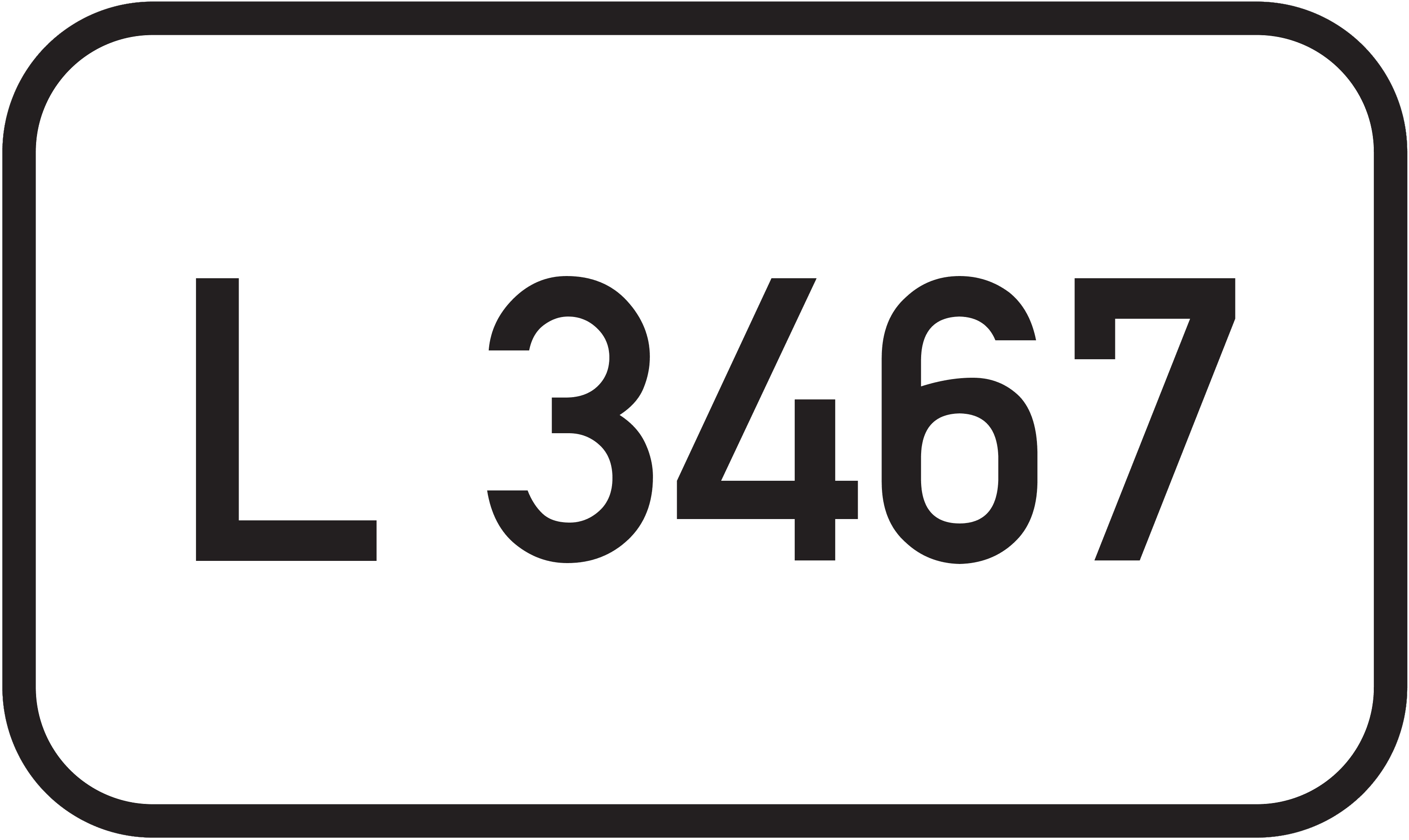 Straßenschild Landesstraße L 3467