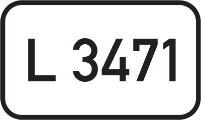 Straßenschild Landesstraße L 3471