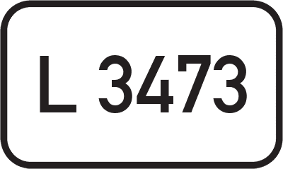 Straßenschild Landesstraße L 3473