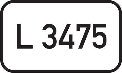 Straßenschild Landesstraße L 3475