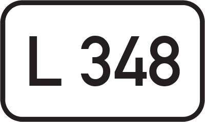 Straßenschild Landesstraße L 348