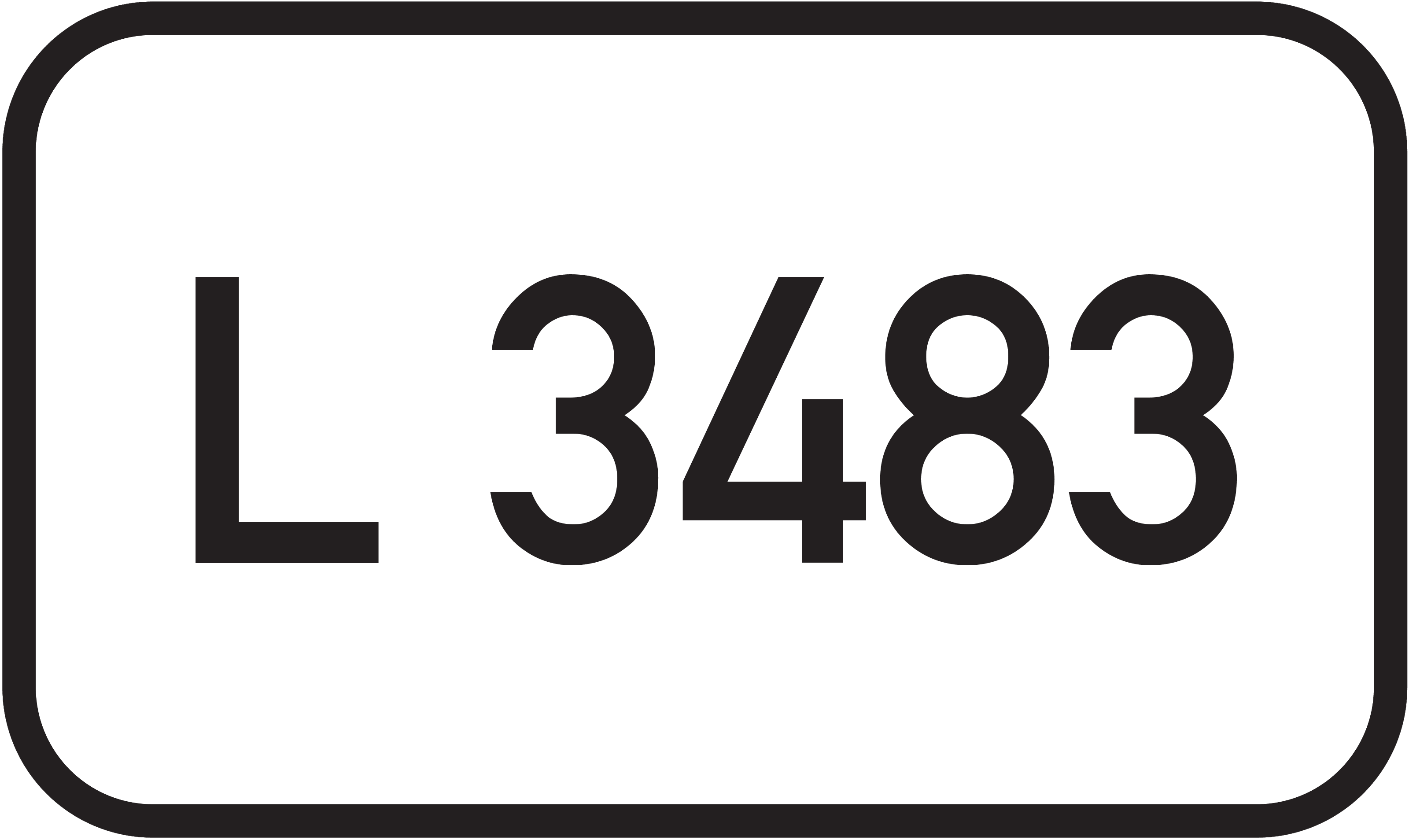 Straßenschild Landesstraße L 3483