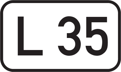 Straßenschild Landesstraße L 35