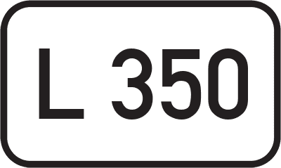 Straßenschild Landesstraße L 350