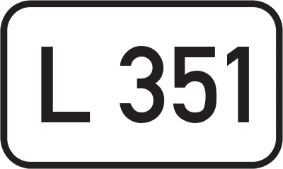 Straßenschild Landesstraße L 351