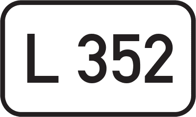 Straßenschild Landesstraße L 352