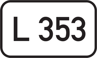 Straßenschild Landesstraße L 353