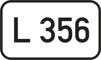Straßenschild Landesstraße L 356