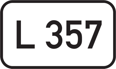 Straßenschild Landesstraße L 357