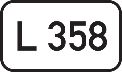 Straßenschild Landesstraße L 358