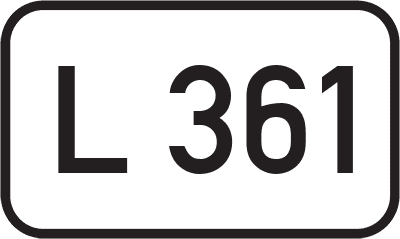 Straßenschild Landesstraße L 361