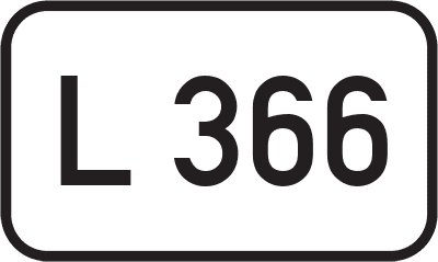 Straßenschild Landesstraße L 366