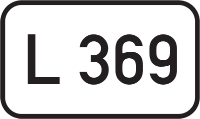 Straßenschild Landesstraße L 369