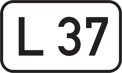 Straßenschild Landesstraße L 37