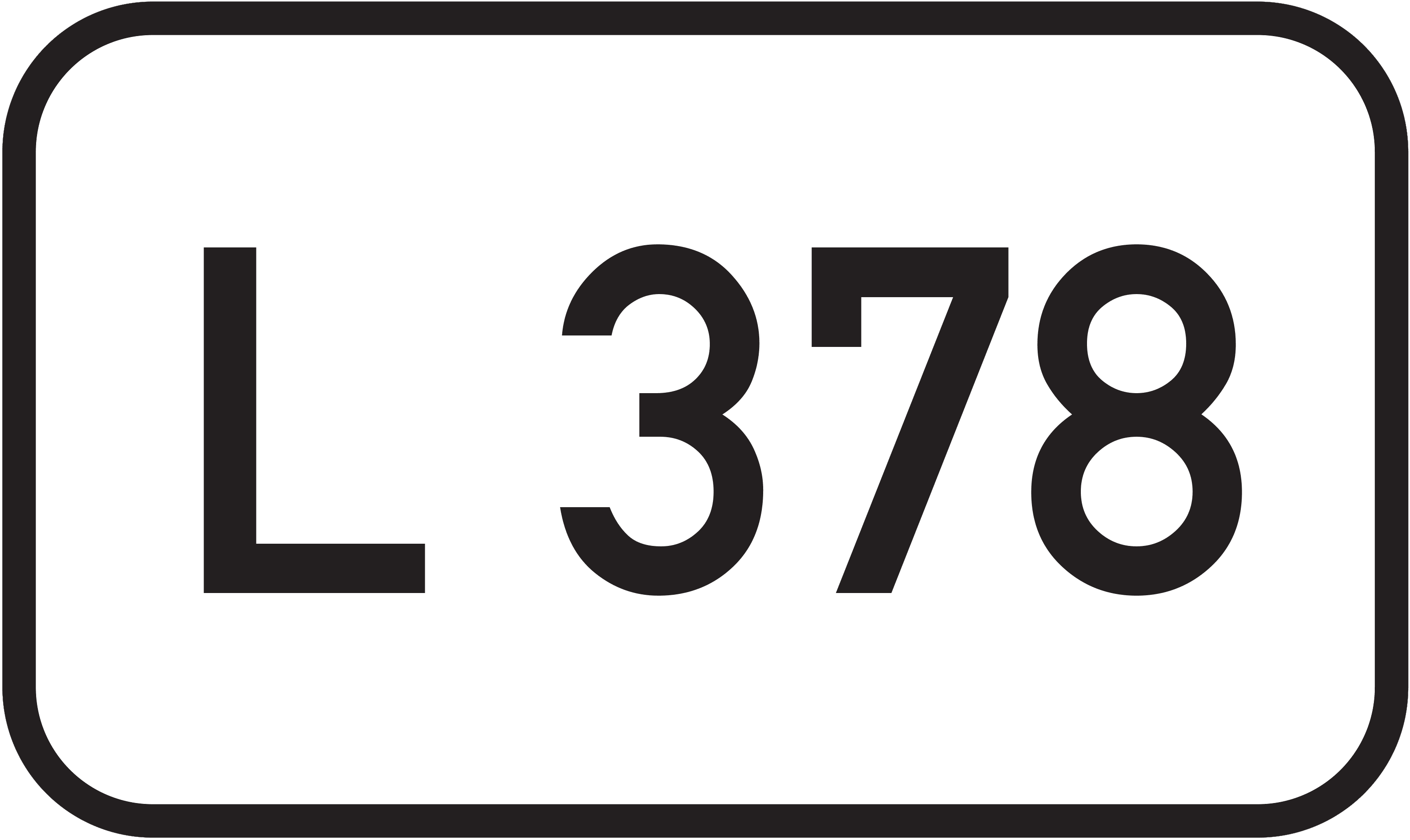 Straßenschild Landesstraße L 378