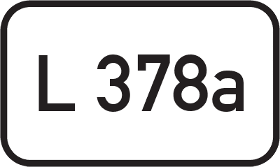 Straßenschild Landesstraße L 378a