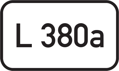 Straßenschild Landesstraße L 380a