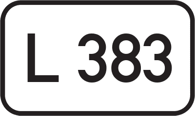 Straßenschild Landesstraße L 383