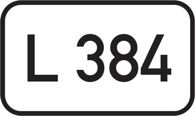 Straßenschild Landesstraße L 384