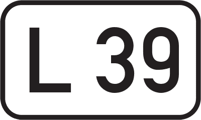 Straßenschild Landesstraße L 39