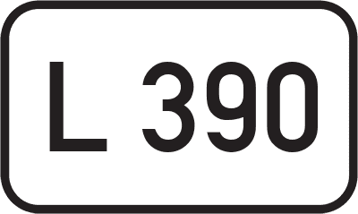 Straßenschild Landesstraße L 390