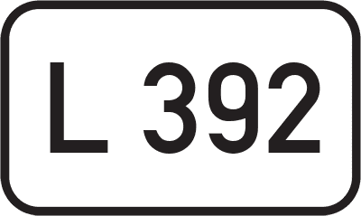 Straßenschild Landesstraße L 392
