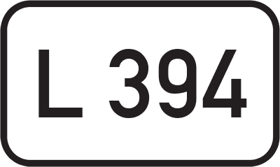 Straßenschild Landesstraße L 394