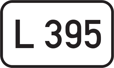 Straßenschild Landesstraße L 395
