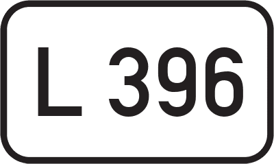 Straßenschild Landesstraße L 396