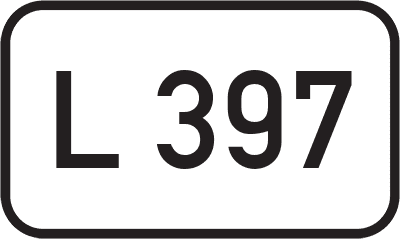 Straßenschild Landesstraße L 397