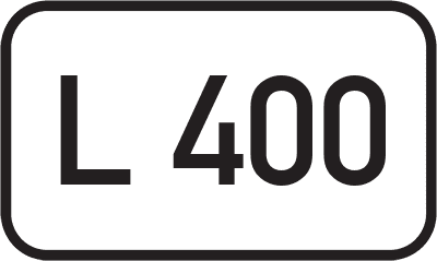 Straßenschild Landesstraße L 400
