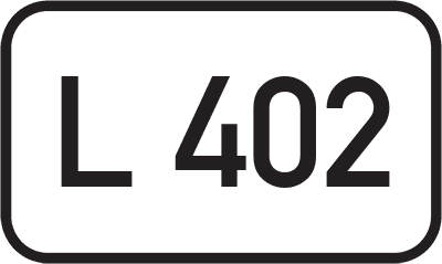 Straßenschild Landesstraße L 402