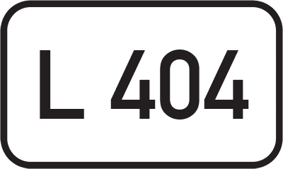 Straßenschild Landesstraße L 404