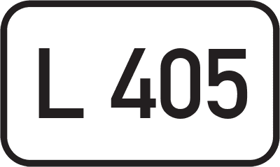 Straßenschild Landesstraße L 405