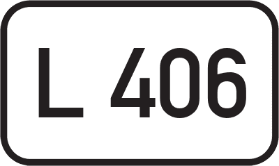 Straßenschild Landesstraße L 406