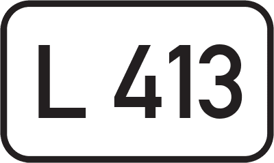 Straßenschild Landesstraße L 413