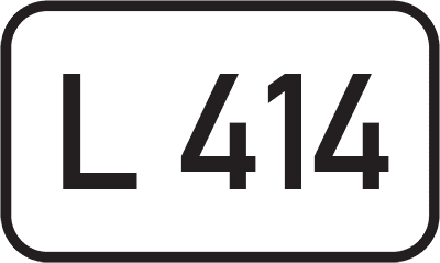 Straßenschild Landesstraße L 414