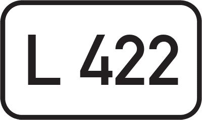 Straßenschild Landesstraße L 422
